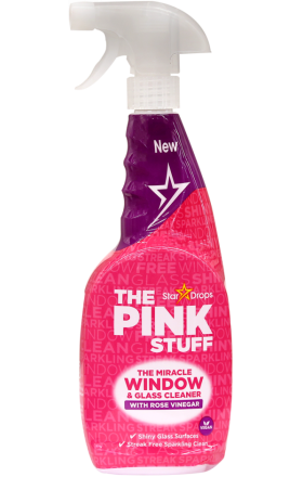 Ապակի մաքրելու հեղուկ «Դը Փինք Սթաֆֆ» Վարդի քացախով 750մլ