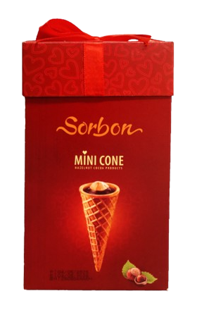 Waffle mini cones "Sorbonne" hazelnut-cocoa 200g