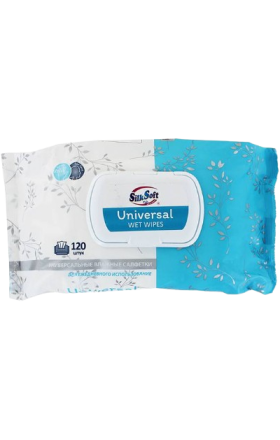 Wet wipes "Silk Soft" Universal 120 pcs.