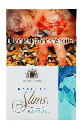 Cigarettes  "Karelia Menthol Slims"