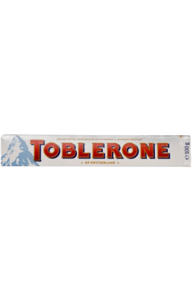 Шоколадная плитка белая "Toblerone" 100г