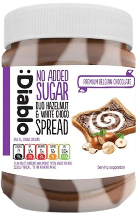 «Diablo» առանց շաքար, պնդուկ և սպիտակ կրեմ, 350գ