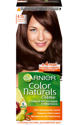 Hair dye "Garnier Color Naturals" №4.15