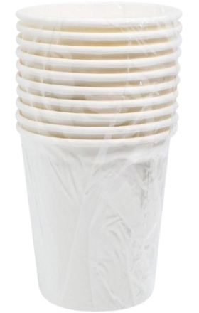 Միանգամյա օգտագործման բաժակներ  6հատ 170մլ թղթե Օվալ պլաստ