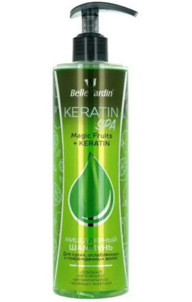Кератиновый шампунь "Belle Jardin" 400 мл.