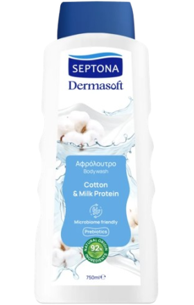 Լոգանքի գել «Septona»,  բամբակի և կաթի պռոտեին 750մլ