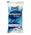 Wet wipe "Zeta" antibacterial 15 pcs