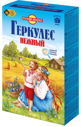 Хлопья овсяные "Русский Продукт Геркулес Нежный" 450г