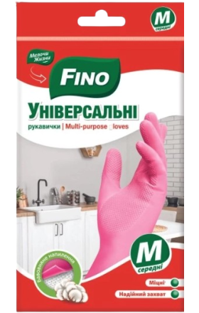 Перчатки резиновые Fino 1 пара М