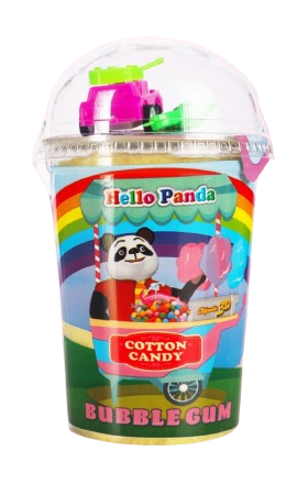 Сладкая вата Hello panda Bubble Gum  20 г. с подарком