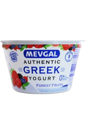 Greek yogurt "Mevgal" with berries 0% 150g