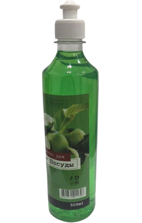 Սպասք լվանալու հեղուկ «Glanz», խնձոր, 0.5լ