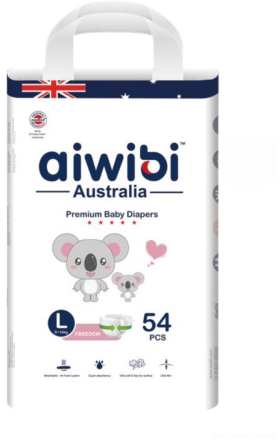 Подгузники Aiwibi L 9-14кг 54шт 