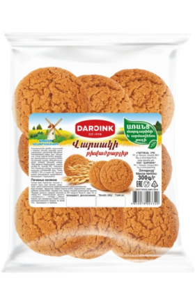 Թխվածքաբլիթ վարսակի «Դարոյնք Լա Կոմո» 300գ