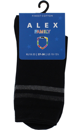 Socks "Alex" Family, Black, 27-30