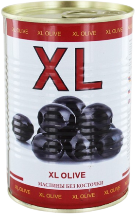 Black olives pitted "XL" 400g