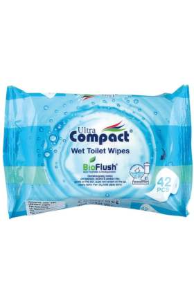 Անձեռոցիկ խոնավ «Compact Wet Toilet Wipes» 42հատ