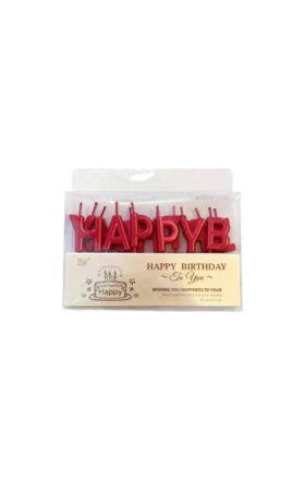 Մոմ Happy Birthday խրոմ