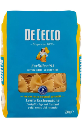 Паста De Cecco из твердых сортов пшеницы №93 500г