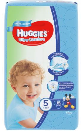 Diapers "Huggies Ultra Comfort" N5  12-22kg 15pcs