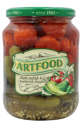 Չերի լոլիկ և կորնիշոն մարինադ Արտֆուդ 700գ