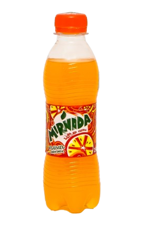 Refreshing carbonated drink "Mirinda" 0.25l Orange