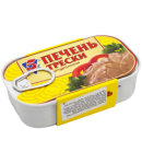 Cod liver “5 Morey” natural, with opener, 120 g