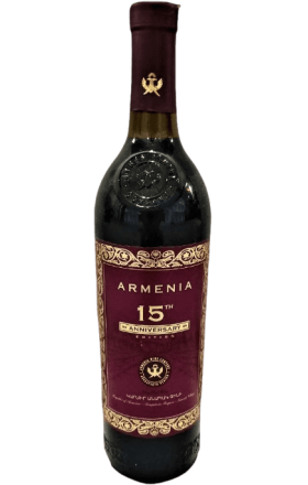 Գինի Արմենիա 15րդ հոբելյանական կարմիր չոր 0,75լ