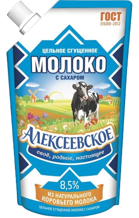 Condensed milk "Aleksevskoe" 270g