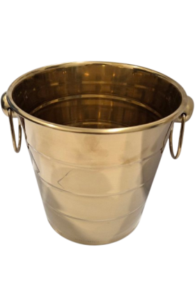 Ice bucket, for bottle, gold, 5l, AV-13293
