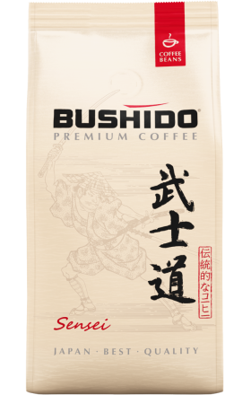 Coffee "Bushido" Sensei, arabica premium, beans 227g