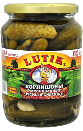 Корнишоны маринованные "Lutik" 670г