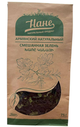 Сушёная смесь зелени «Нане», 75г