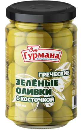 Green olives "Ot Gurmana" g/b 720ml