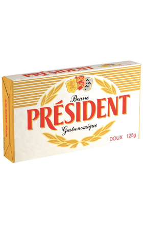 Կարագ «President» 125գ յուղայնությունը՝ 82%