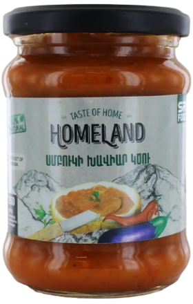 Баклажановая икра, острая "Homeland", 260г