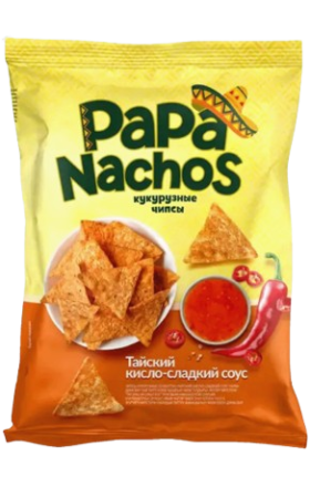Чипсы "Papa Nachos" кисло-сладкий соус чили 75 г