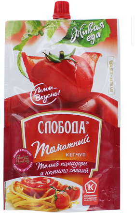 Кетчуп томатный "Слобода Живая еда" 300г