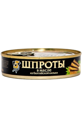 Шпроты "5 Морей" в масле отк 160г