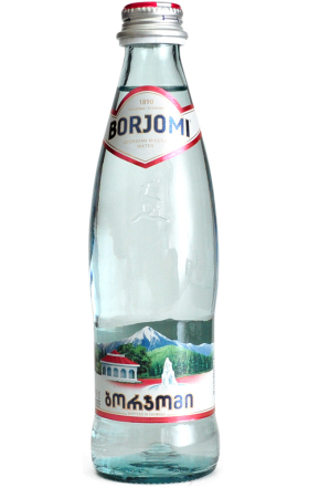 Mineral water "Borjomi", glass container 0.33l
