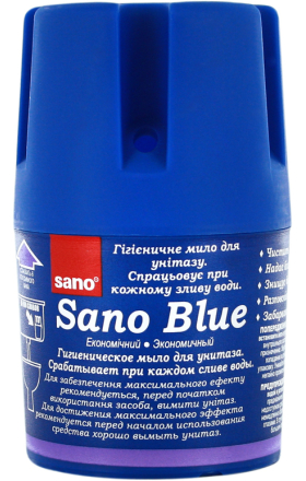 Զուգարանակոնքը մաքրող օճառ «Սանո» կապույտ 150գ 