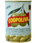 Green olives with pit "Coopoliva" 405g