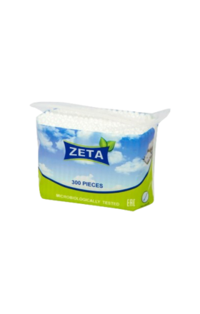 Բամբակյա փայտիկներ «Zeta» zip փաթեթ 300հատ