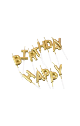 Մոմ Happy Birthday լիստ