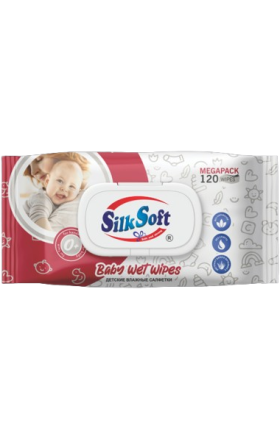 Baby wipes "Silk Soft" 120 pcs