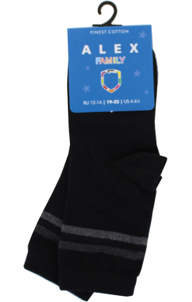 Գուլպաներ «Ալեքս» Family, Սև, 19-22 	