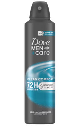 Мужской дезодорант DOVE CLEAN COMFORT 150мл