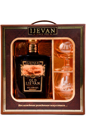 Коньяк Old Ijevan 10л 0.5л+2бок
