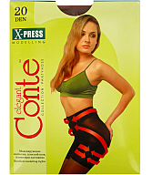 Զուգագուլպա «Conte Elegant X-press 20 Den N4» Բրոնզագույն