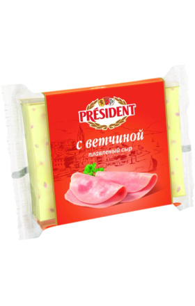 Պանիր հալած «President Ветчина» 150գ 